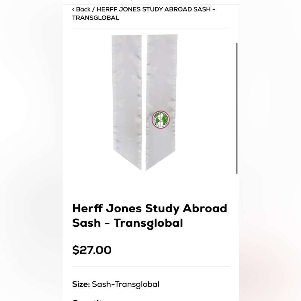 Transglobal Graduation Sash
